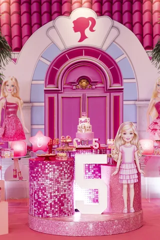 Decoração de festa infantil Barbie em Brasília DF — Barbie Rosa Glam, foto 1