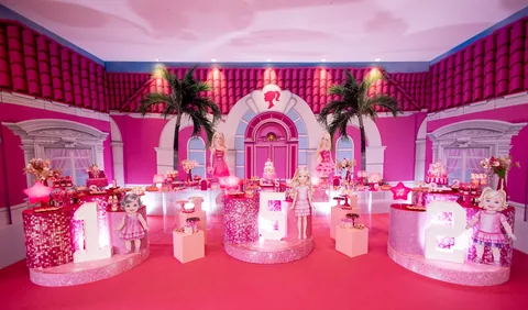Decoração de festa infantil Barbie em Brasília DF — Barbie Rosa Glam, foto 2