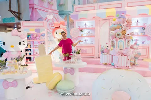 Decoração de festa infantil Cand Land em Brasília DF — montagem real, foto 15