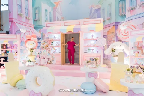 Decoração de festa infantil Cand Land em Brasília DF — montagem real, foto 16