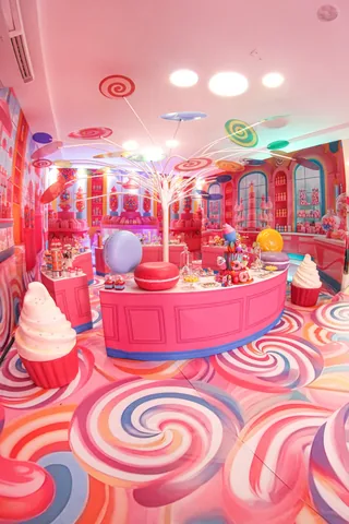 Decoração de festa infantil Candy Store em Brasília DF — montagem real, foto 7