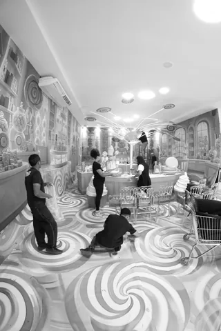 Decoração de festa infantil Candy Store em Brasília DF — montagem real, foto 9