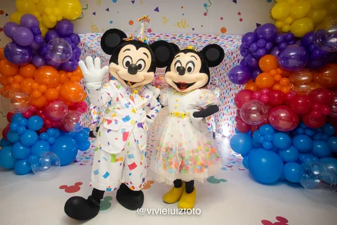 Decoração de festa infantil Disney Celebration em Brasília DF — montagem real, foto 18