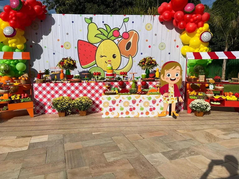 Tema de festa infantil Frutaria em Brasília DF