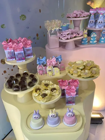 Decoração de festa infantil Labubu em Brasília DF — montagem real, foto 4