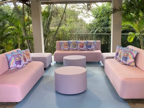 Decoração de festa infantil Labubu em Brasília DF — montagem real, foto 8