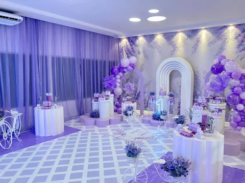 Decoração de festa infantil Lavanda em Brasília DF — montagem real, foto 3