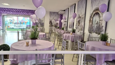 Decoração de festa infantil Lavanda em Brasília DF — montagem real, foto 5