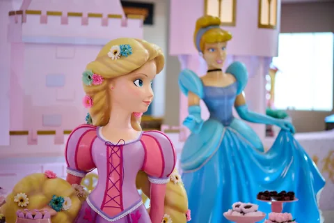 Decoração de festa infantil Princesas em Brasília DF — montagem real, foto 16
