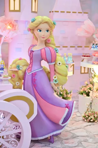 Decoração de festa infantil Princesas em Brasília DF — montagem real, foto 18
