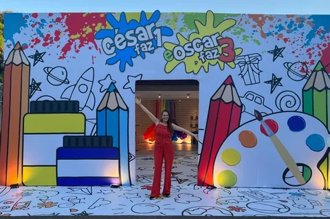 Decoração de festa infantil Toda Criança é um Artista em Brasília DF — Ateliê de Cores, foto 1