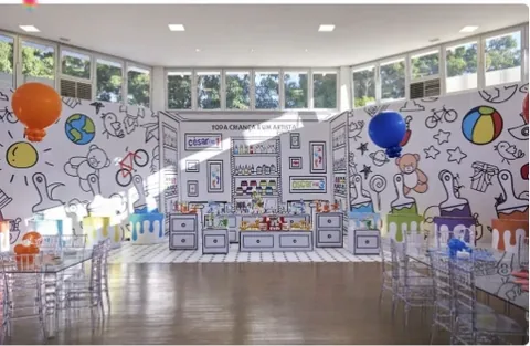 Decoração de festa infantil Toda Criança é um Artista em Brasília DF — Ateliê de Cores, foto 3