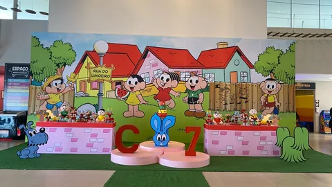 Decoração de festa infantil Turma da Mônica em Brasília DF — montagem real, foto 2