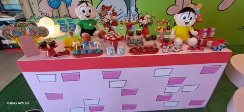 Decoração de festa infantil Turma da Mônica em Brasília DF — montagem real, foto 7