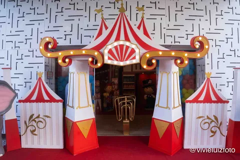 Decoração de festa infantil Circo Tradicional em Brasília DF — montagem real, foto 8