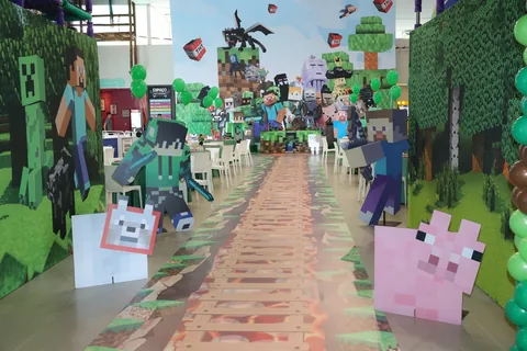 Decoração de festa infantil Minecraft em Brasília DF — Portal Minecraft, foto 5