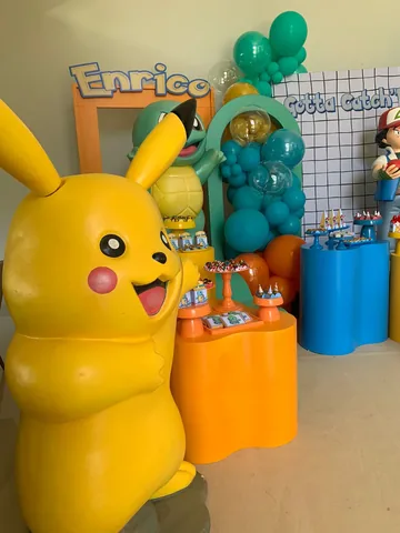 Decoração de festa infantil Pokemón em Brasília DF — montagem real, foto 1
