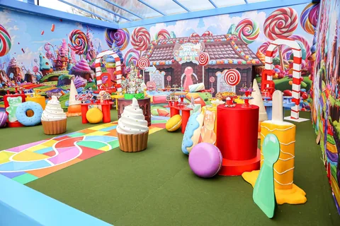 Decoração de festa infantil Candyland Game em Brasília DF — montagem real, foto 6