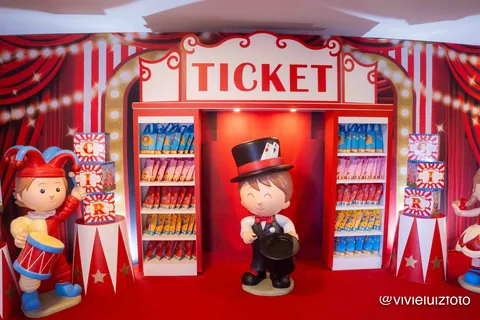 Decoração de festa infantil Circo Tradicional em Brasília DF — montagem real, foto 7