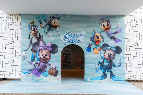 Decoração de festa infantil Disney Fundo do Mar em Brasília DF — montagem real, foto 3