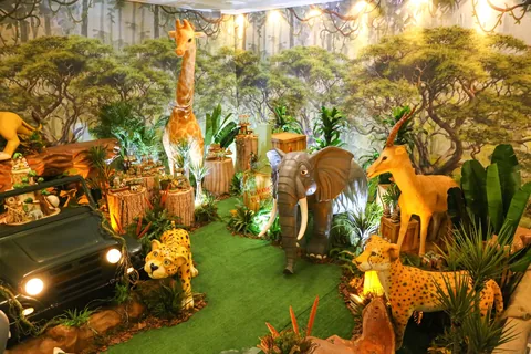Decoração de festa infantil Safári em Brasília DF — montagem real, foto 9