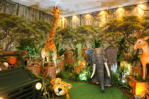 Decoração de festa infantil Safári em Brasília DF — montagem real, foto 15