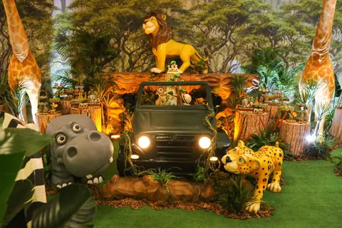 Decoração de festa infantil Safári em Brasília DF — montagem real, foto 19